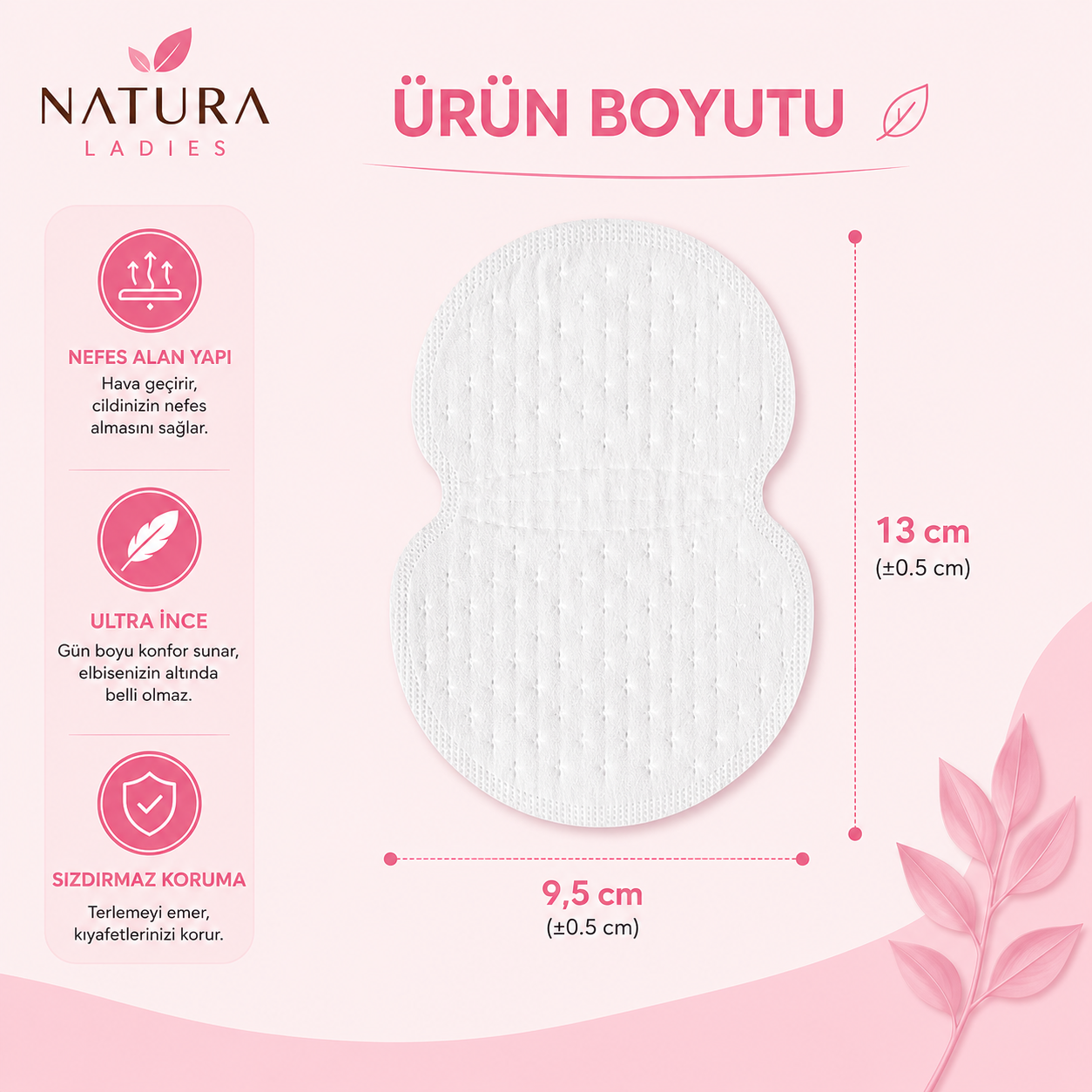 Natura Ladies | Terleme Önleyici Koltuk Altı Pedi
